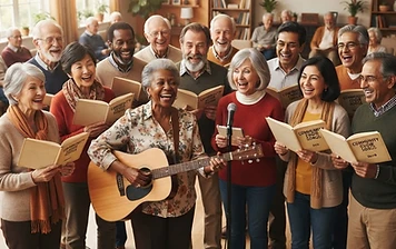 SIA members singing together in the Harmony in Motion group