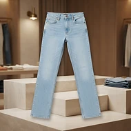 LEE Damen Jeans W31 L34 - hellblau Light Wash - Straight - Damen