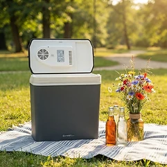 FIRST AUSTRIA Elektrische Kühlbox 24 Liter – AC/DC – Kühlen & Warmhalten