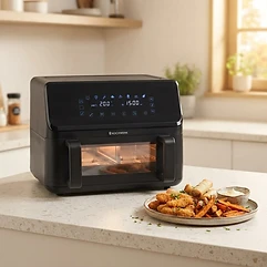 Rach's KOCHWERK Vario-Kammer Heißluftfritteuse 9L | 2700W, teilbar in 2 Zonen