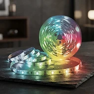 Calflux LED Strip Kit 10m RGB 16 Mio. Farben | Bluetooth + App | Music Sync | IP65