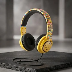 BITMORE MoMoJi – KIDS WIRED HEADPHONES WITH CHANGEABLE MOOD CARDS