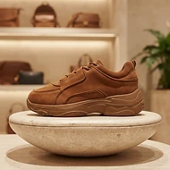 Chattawak Damen Sneaker – Cognac/Braun