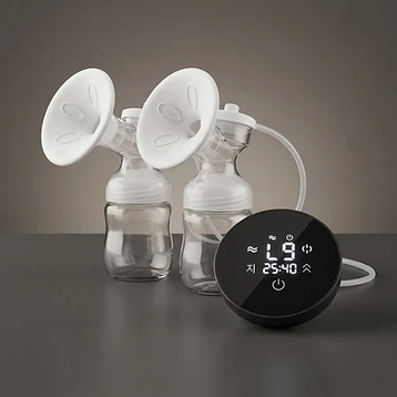 DOUBLE ELECTRIC BREAST PUMP – Doppelte elektrische Milchpumpe – LED Display