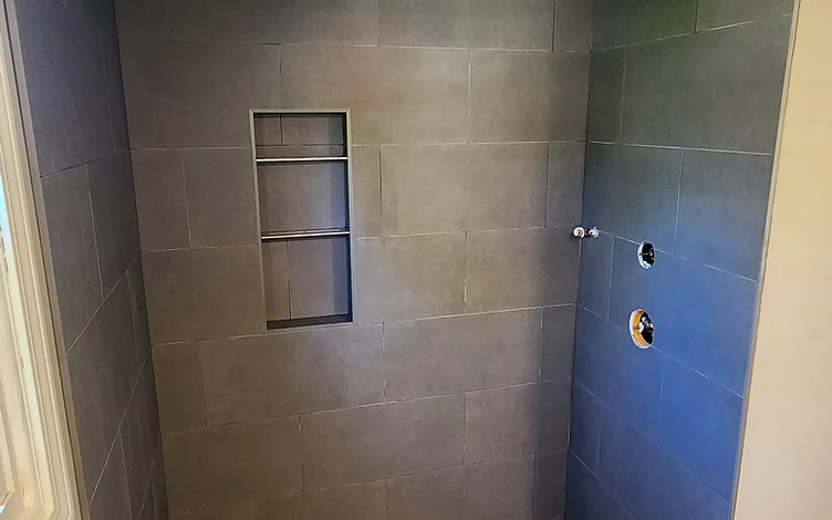 Curbless Shower — luxury shower tile installation by Lotto Custom Tile