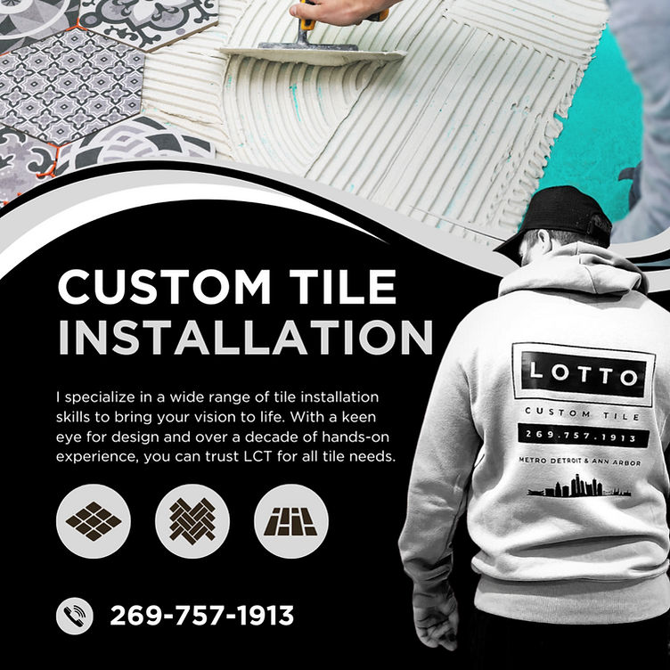Josh Lotto, owner of Lotto Custom Tile LLC