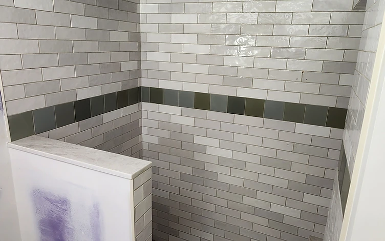 Walk-In Shower — luxury shower tile installation by Lotto Custom Tile