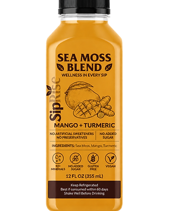 SipRise Mango + Turmeric Sea Moss Blend bottle