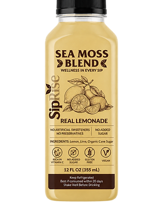 Bottle of SipRise Real Lemonade, 12 fl oz