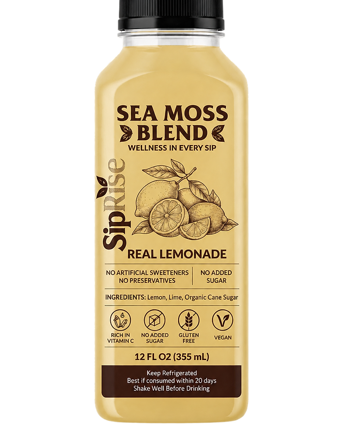 Bottle of SipRise Real Lemonade, 12 fl oz
