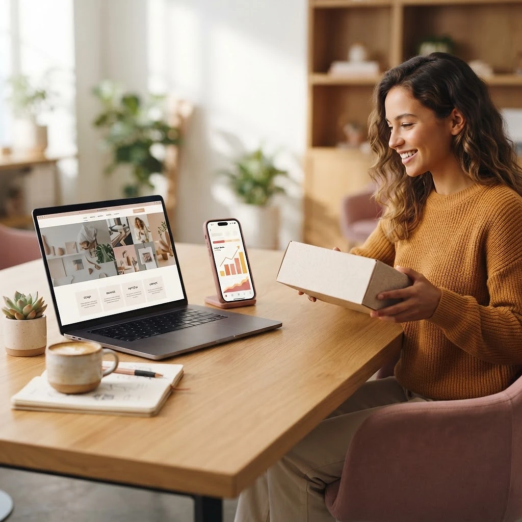 Website development, social media growth, and creator partnerships