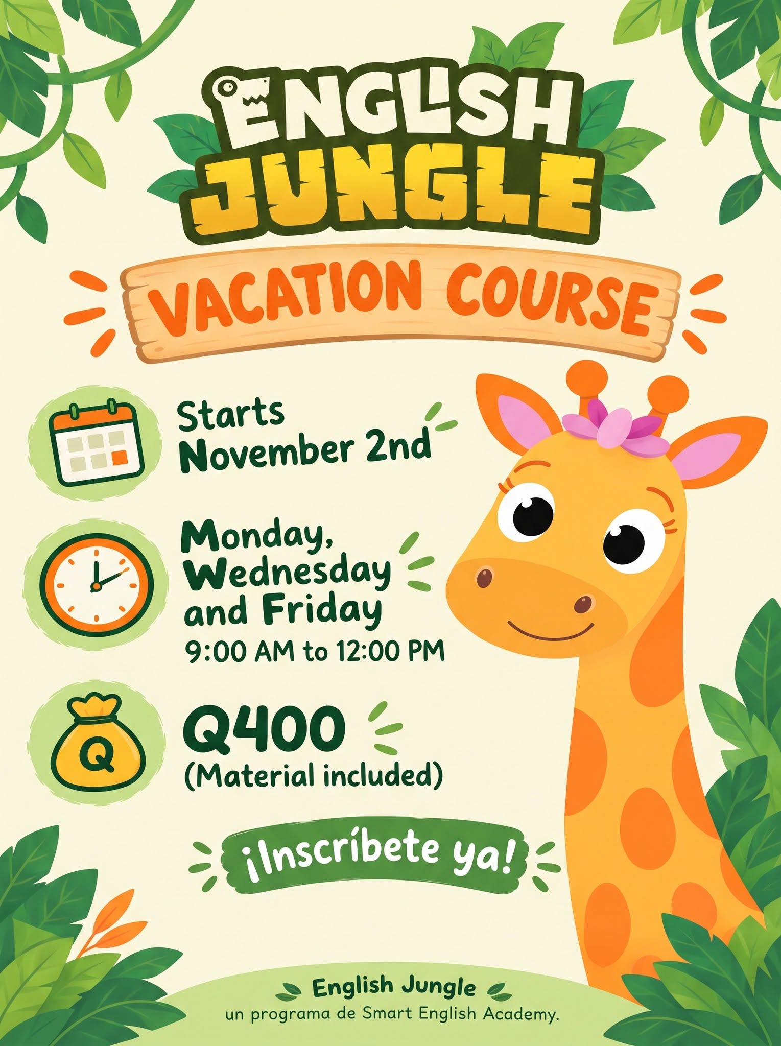 Curso de Vacaciones - English Jungle