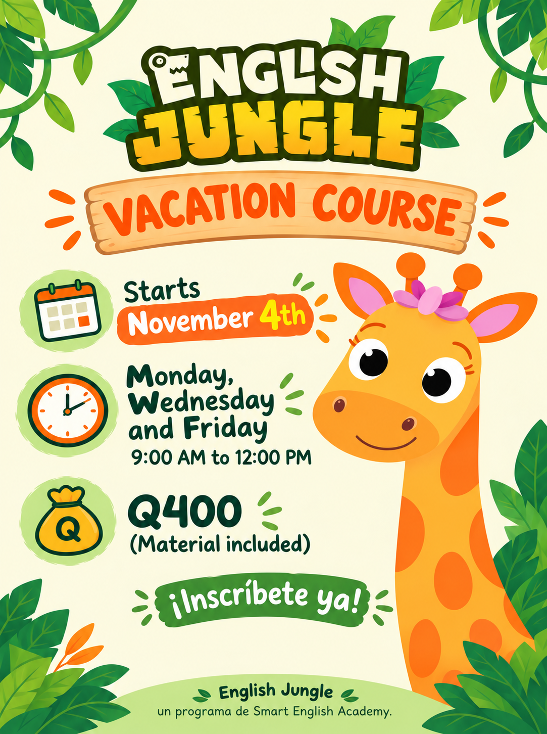 Curso de Vacaciones - English Jungle