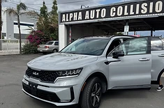 Kia Sorento after front-end repair, original photo supplied by Alpha Auto Collision
