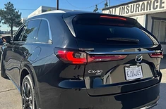 Mazda CX-90 rear quarter after repair, original photo supplied by Alpha Auto Collision