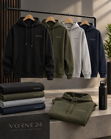 Men's hoodies and sweatshirts from VORNÈ 24