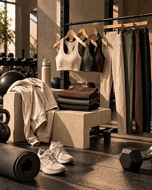 Women's activewear by VORNÈ 24 — leggings and gym tops