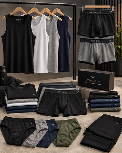 Men's innerwear essentials by VORNÈ 24