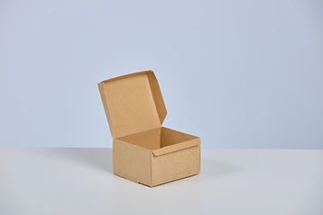 Kraft hinged box
