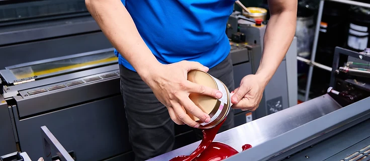 Preparing ink for printing
