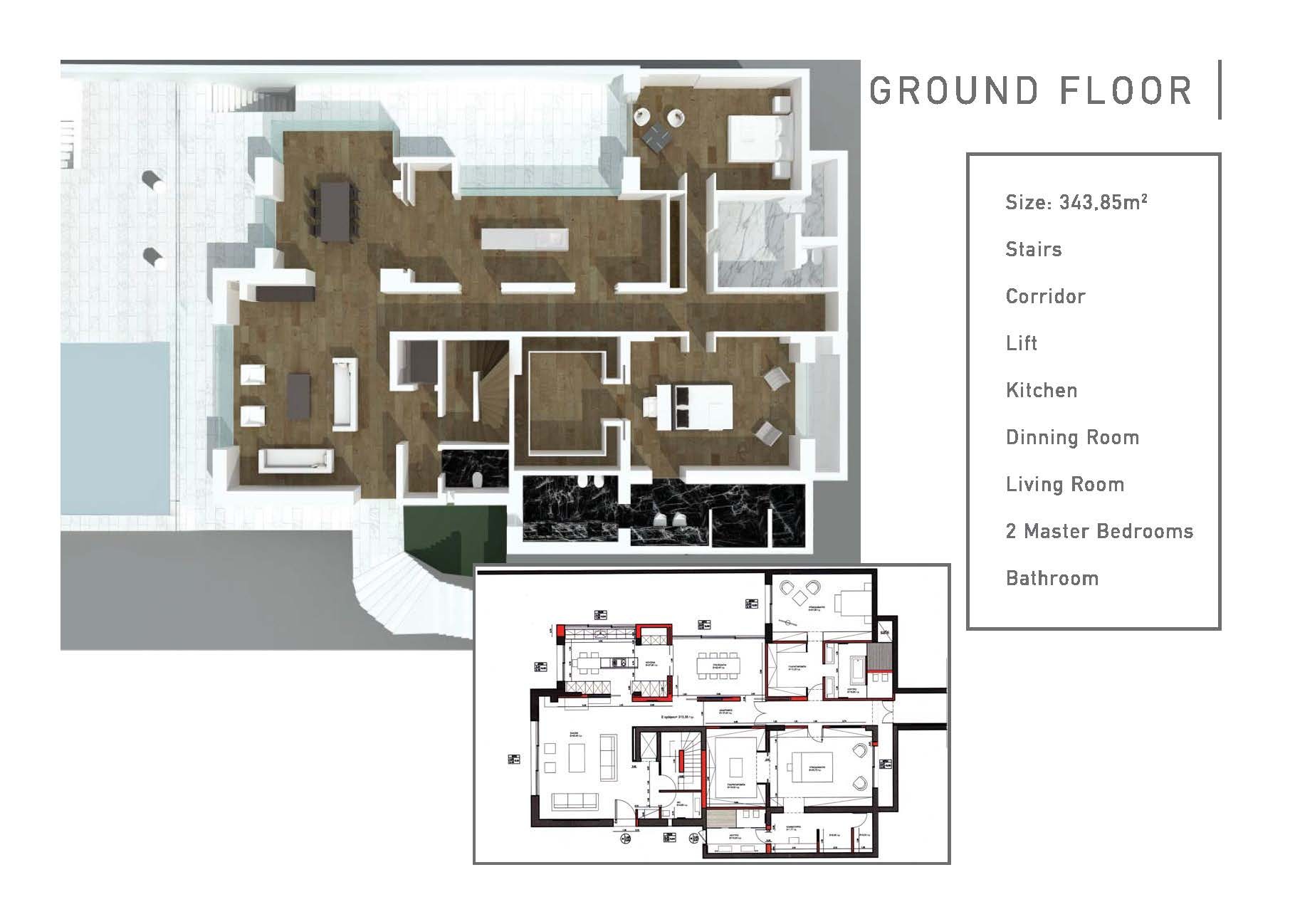 Ground Floor architectural floor plan