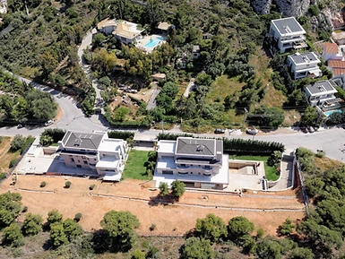 Current aerial photograph showing 44 Fleming, the subject estate, at left