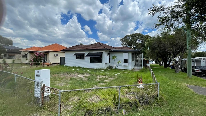 South Wentworthville home before and after rebuild — before