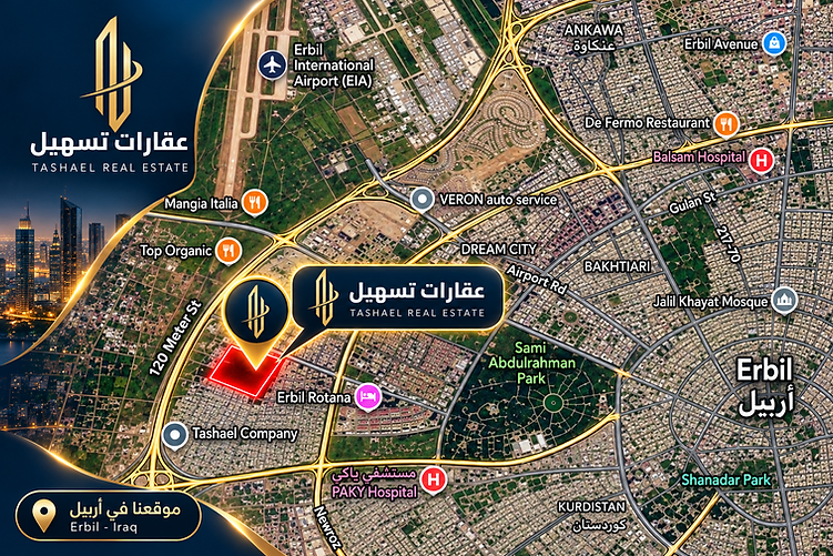 Tashil Real Estate location in Erbil