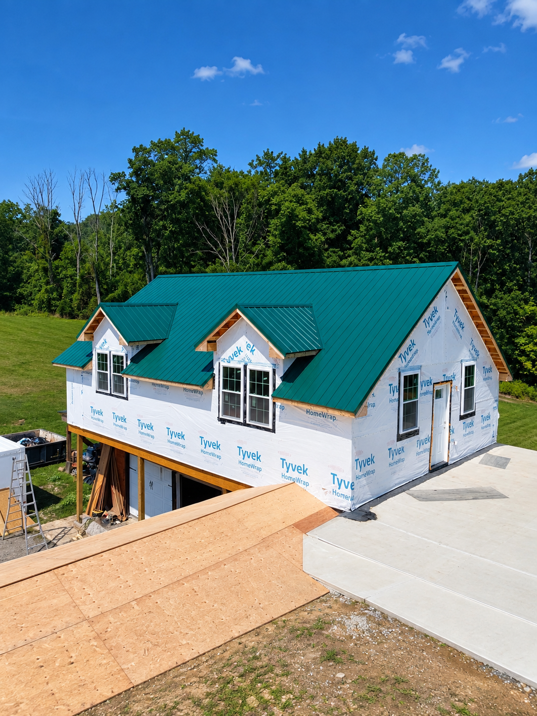 Doxa Construction Inc. home under construction in Royersford, PA