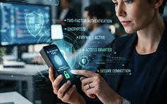 Seseorang menggunakan smartphone