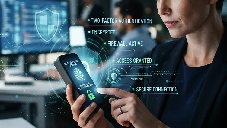Seseorang menggunakan smartphone