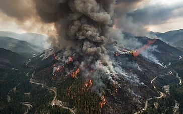 Hutan yang terbakar