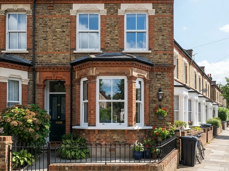 New replacement window installed in a UK home