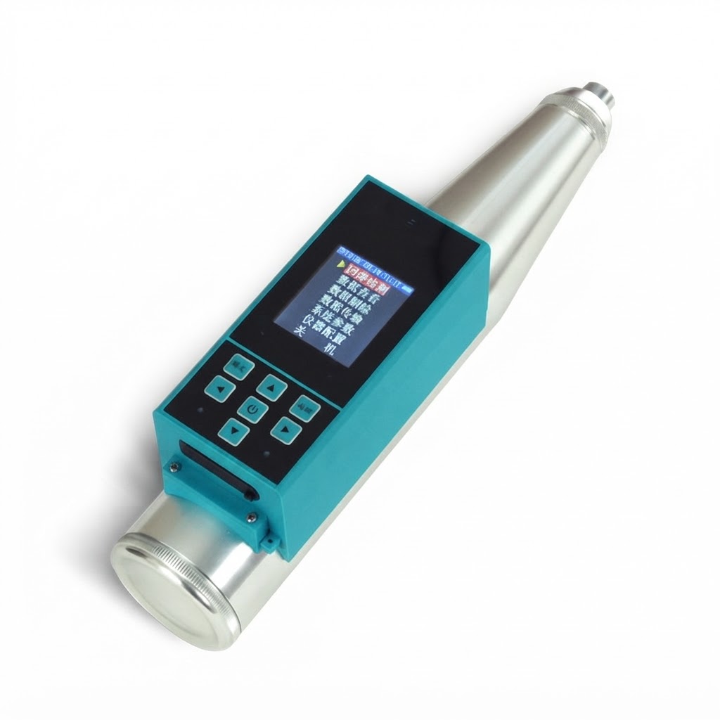 Digital concrete test hammer with electronic display screen