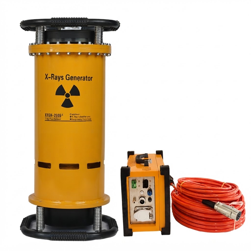 Industrial X-ray flaw detector unit for non-destructive weld inspection