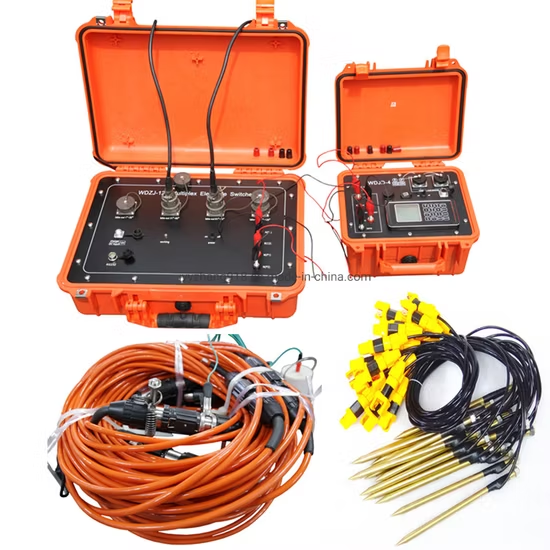 Electrical resistivity imaging system with control unit and cables