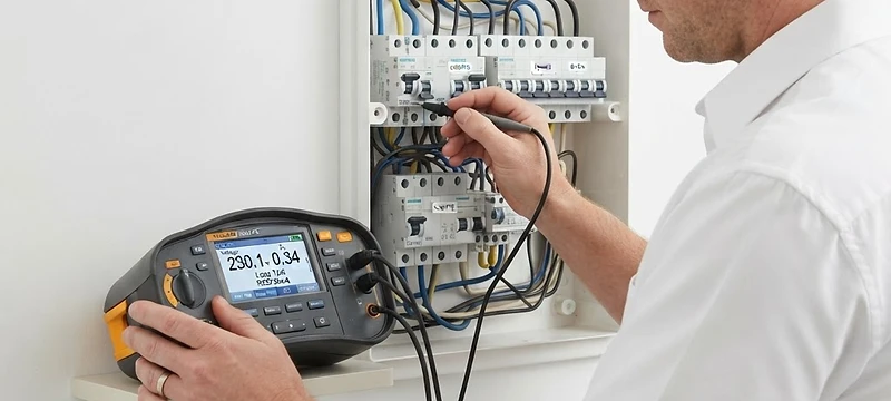 Verificación de un cuadro eléctrico de baja tensión con un comprobador multifunción