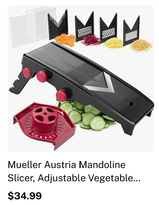 Mueller Austria Mandoline Slicer, Adjustable Vegetable...
