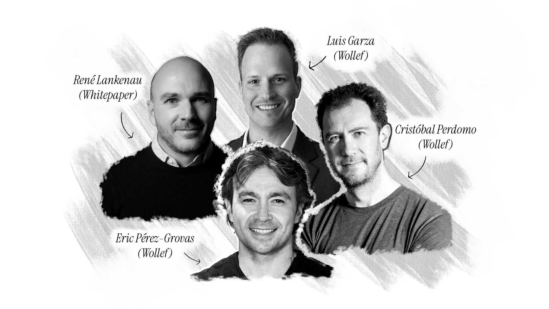 René Lankenau, Luis Garza, Cristóbal Perdomo y Eric Pérez-Grovas