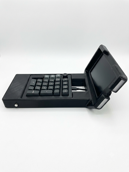 MICS chassis — full unit studio shot with keypad and phone tray