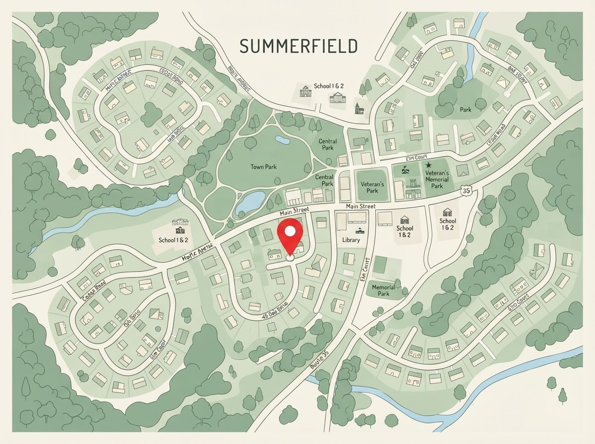 Map to Bernardsville/Basking Ridge office