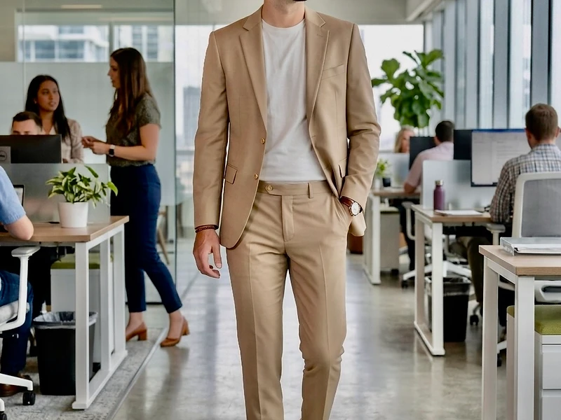 JLR Ops executive walking through a modern office