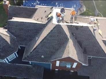 Roof crew at work