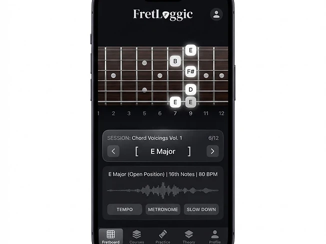 FretCipher interactive fretboard