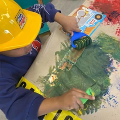 Heavy work — roller painting