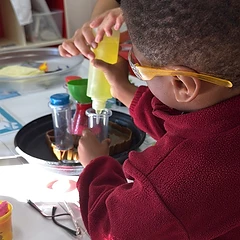 Little scientist at work