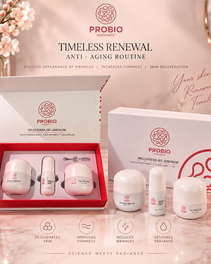 PROBIO RADIANCE Timeless Renewal Anti-Aging Routine — 3 Piece Set