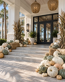 The Estate pumpkin display