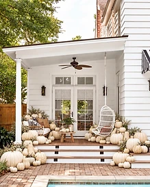 The Ivory Collection pumpkin display