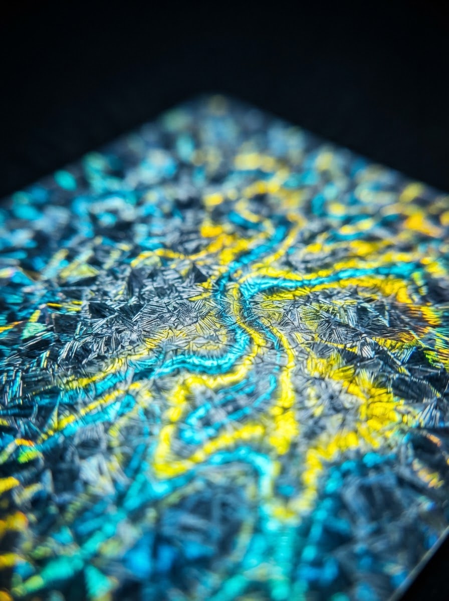 Pokémon TCG holographic foil macro